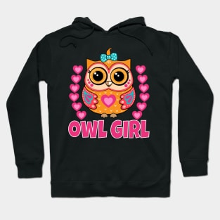 Cute Owl Girl Hoodie